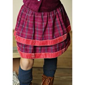 Matilda Jane Misha Tiered Plaid Skirt
